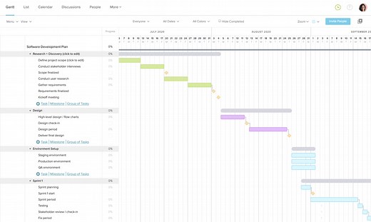 Software Development Project Plan Template | TeamGantt