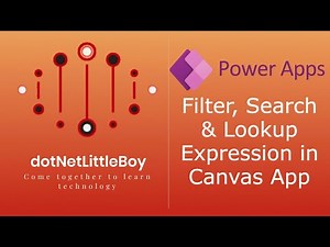 Part 9 : Filter, Search & Lookup demo | Canvas & Power Apps tutorial