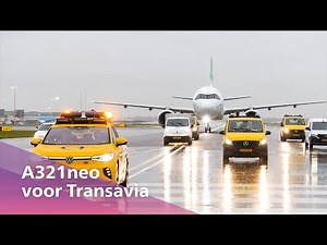 First Transavia Airbus A321neo arrived at homebase Schiphol 💚