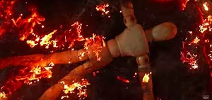 Steel wool burning in slow motion