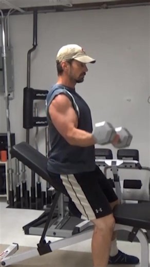 13 reactions | Incline "Standing" Dumbbell Curls - this is a simple...