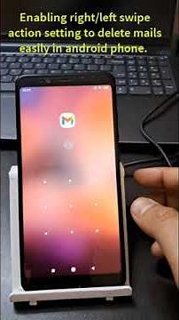 Easy way to delete email from inbox in android phone || Swipe right and delete emails