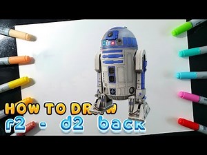 How to draw R2 - D2 Backpack from Fortnite Season 4
