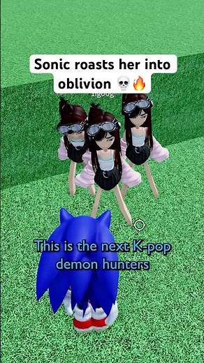 SONIC ROASTS HER into OBLIVION 💀🔥 #roblox #micup #sonic