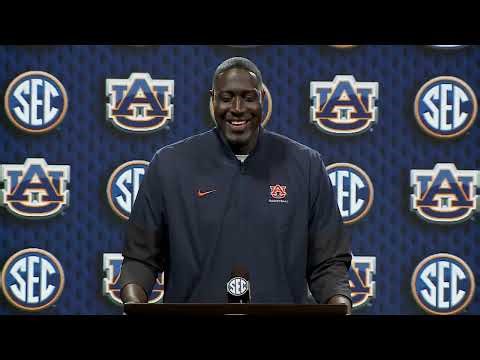 Auburn Coach Larry Vickers SEC Media Day 2025