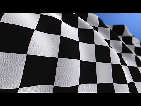 FREE WAVING CHAMPIONSHIP CHECKERED FLAG ANIMATION LOOP BACKGROUND