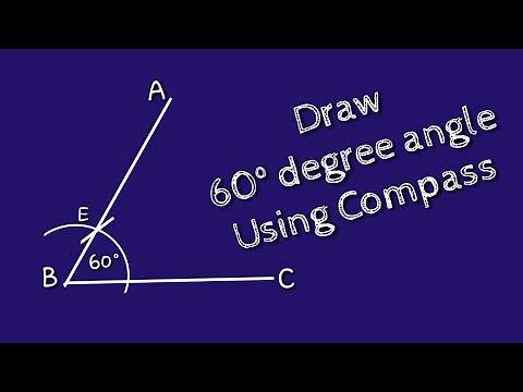 How to draw 60 degree angle using compass.shsirclasses.