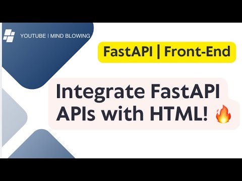 Integrate FastAPI with HTML Templates | Render API Data on the Frontend