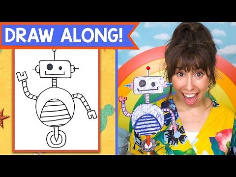 How to Draw a ROBOT! | Step by Step Easy Drawing for Kids