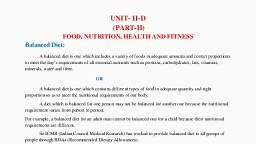 food.nutrition.health.fitness.pdf - Home Science - Notes - Teachmint