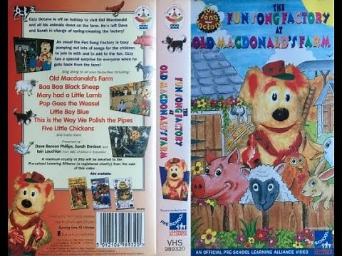 The Fun Song Factory at Old MacDonald's Farm (1997 UK VHS)