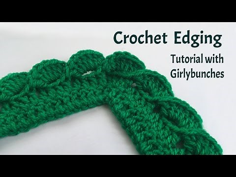 Crochet Wave Fan Edging - Tutorial | Girlybunches