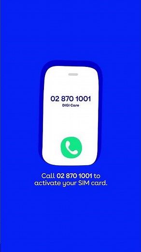 How to activate your DIGI SIM card with a new number