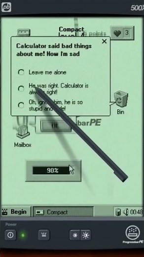 Playing Progressbar95 with the new Compaq update! #progressbar95 #microsoftwindows #compaq