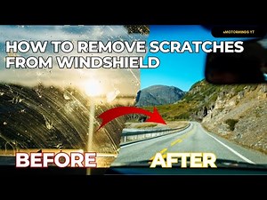 How to Remove scratch from car windshield | At Home easily ￼