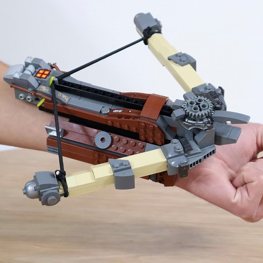 Building a Working LEGO Crossbow from Assassin's Creed by Brick Science https://bit.ly/3dBZnaY | Beyond the Brick