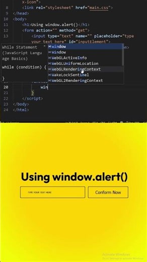 How To use window.alert() in JavaScript?