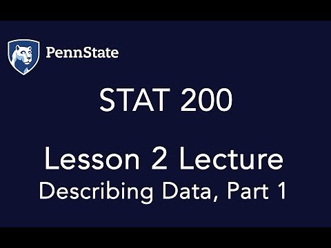 STAT 200 Lesson 2 Lecture