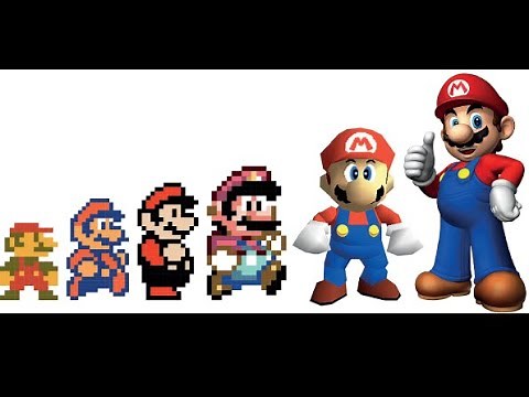 Mario 64 bits 32 bits 16 bits 8 bits 4 bits 2 bits 1 bits