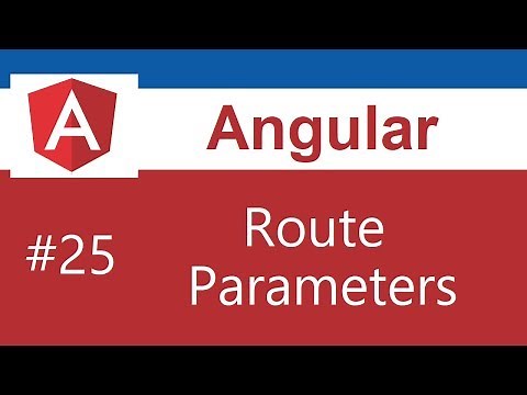 Angular Tutorial - 25 - Route Parameters