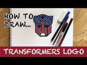 How To Draw the Transformers Logo (Autobot Face) | Easy Drawing Ideas for Kids and Beginners