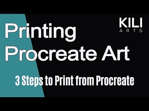 Printing Procreate Art ( How To Print Procreate Art )👍