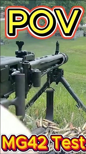 Firing the MG42 Machine Gun | The Legendary WWII Beast in Action! #pov #army #military #film #ww2