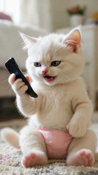 "Realistic Anthropomorphic Animation: Father & Daughter Emotional Adventures #shorts #viral #aicats