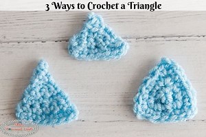 How to Crochet a Triangle 3 Ways - Equilateral and Isosceles Triangle Patterns