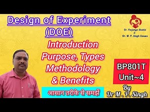 Design of Experiment | Methodology, Types, Benefits | Biostatistics & Research Methodology | BP801T