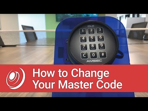 How to Change Your Master Code on a AMSEC ESL20XL Digital Lock
