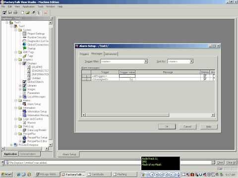 FT VIEW STUDIO ALARMS CONFIGURATION