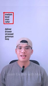 palindromes & heteropalindromes #English #englishlearning #englishlanguage #englishvocabulary #englishgrammar #englishonline #englishtips #IELTS #TOEFL #reelsviral | Learn English with Mac