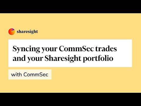 Syncing your CommSec trades and your Sharesight portfolio