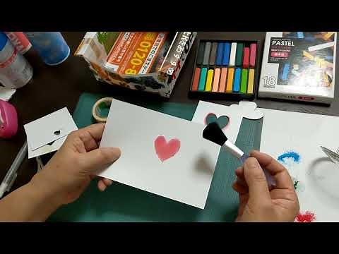 【初心者のためのパステルアート通信講座】型紙の作り方とキレイに色を入れる方法など