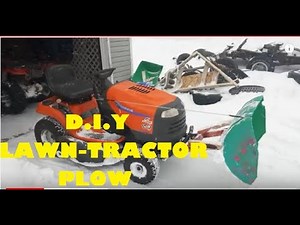 How to Build a Garden Tractor Snowplow