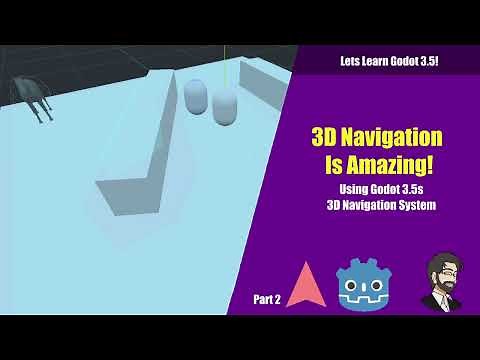3D Navigation is Amazing! Using Godot 3.5 "New" 3D Navigation System | Lets Learn Godot 3.5
