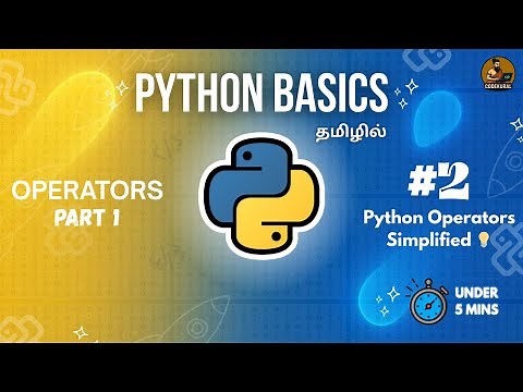Python Operators Explained in Tamil | Step-by-Step for Beginners #python #coding #beginners #tamil