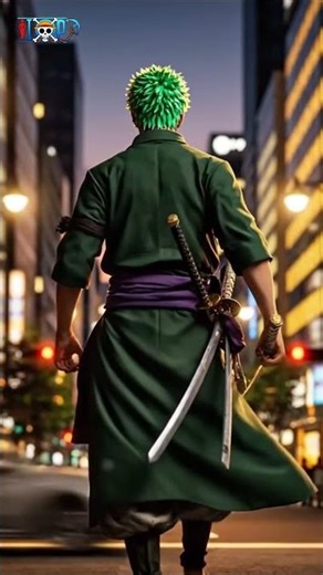 Zoro Walks the Streets at Night 🌙⚔️ (Epic Cinematic Scene)