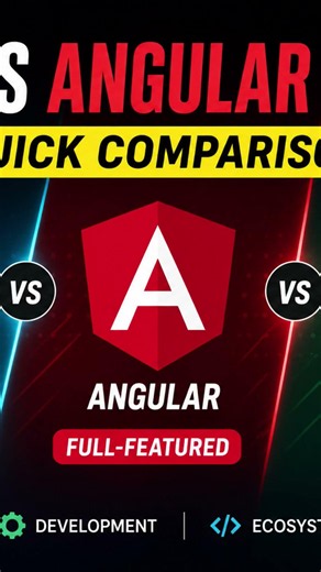 React vs Angular vs Vue 🚀 Which JavaScript Framework is Best in 2026? #shorts