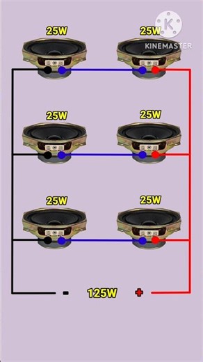 Speaker series and parallel connection #reelschallenge #electronics #diy