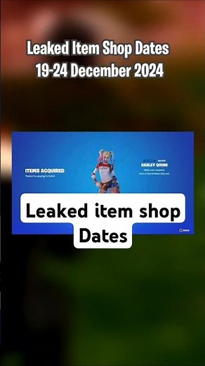 ALL THE LEAKED Fortnite Item Shop Collab Dates until 24 December 2024 #fortnite