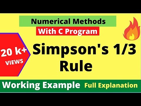 Simpson's 1/3 Rule with C Program || Numerical Integration || Numerical Method | Dilip Kumar Gangwar