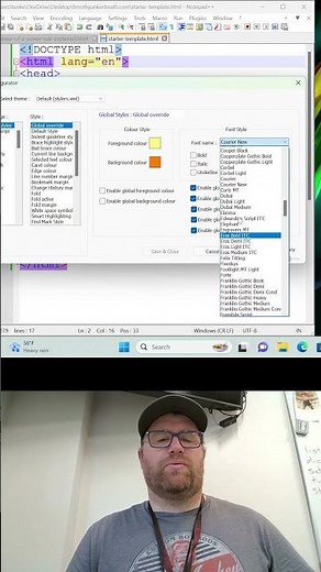 How to Change the Font on Notepad++ #notepadplus #notepadtricks