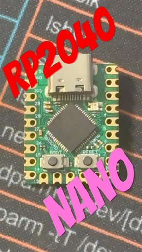 The RP2040 Nano #raspberrypi
