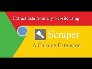 How to use Google Chrome Scraper extension