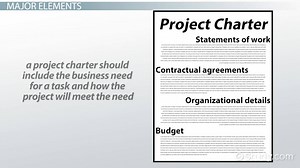 Project Charter Definition, Elements & Examples - Video | Study.com