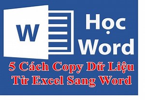 5 Cách Copy Dữ Liệu Từ Excel Sang Word 12/2025
