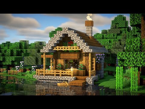 Minecraft | How To Build a Starter House Near the Water