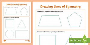 Drawing Lines of Symmetry Worksheet KS2